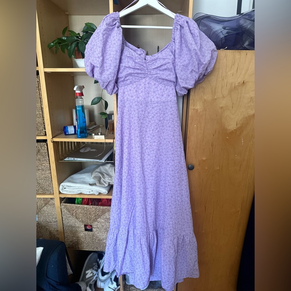 ENGLISH FACTORY PUFF SLEEVE DRESS - Picture 3 of 8